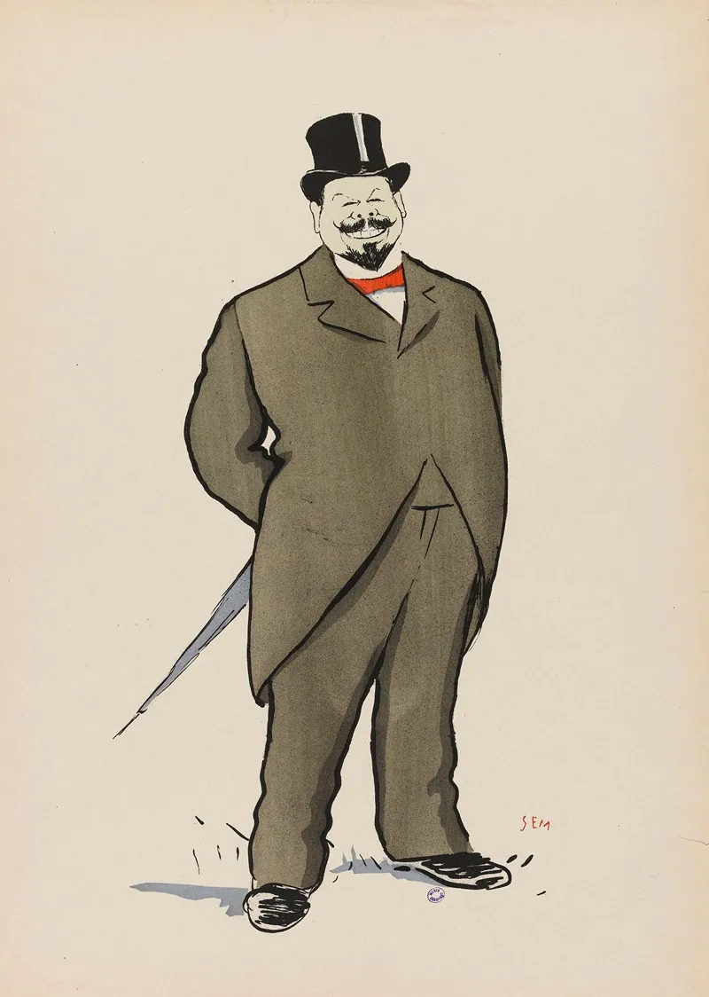 M Wisocky by Georges Goursat (Sem) - Canvas Print