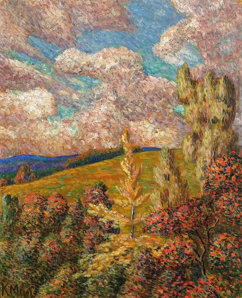Maastik 2 by Konrad Mägi - Canvas Print