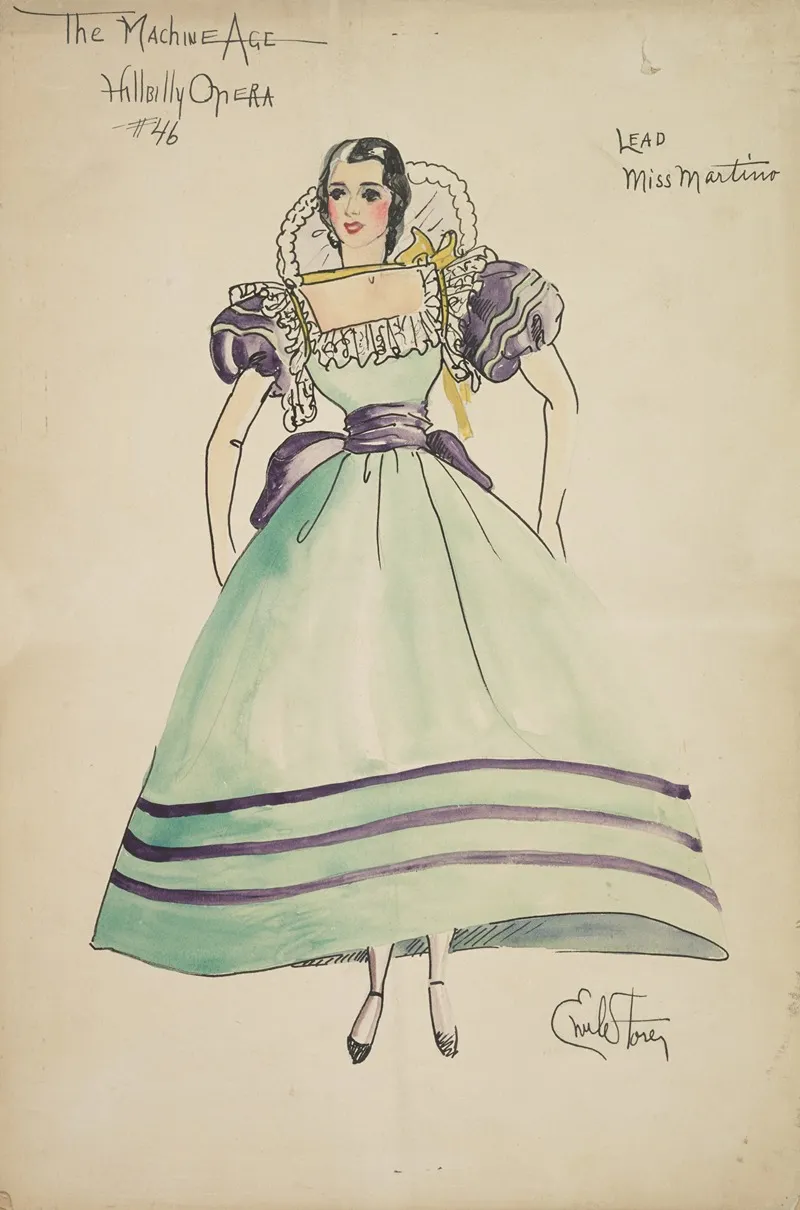 Machine Age Miss Martino by Emile Stoner - Canvas Print