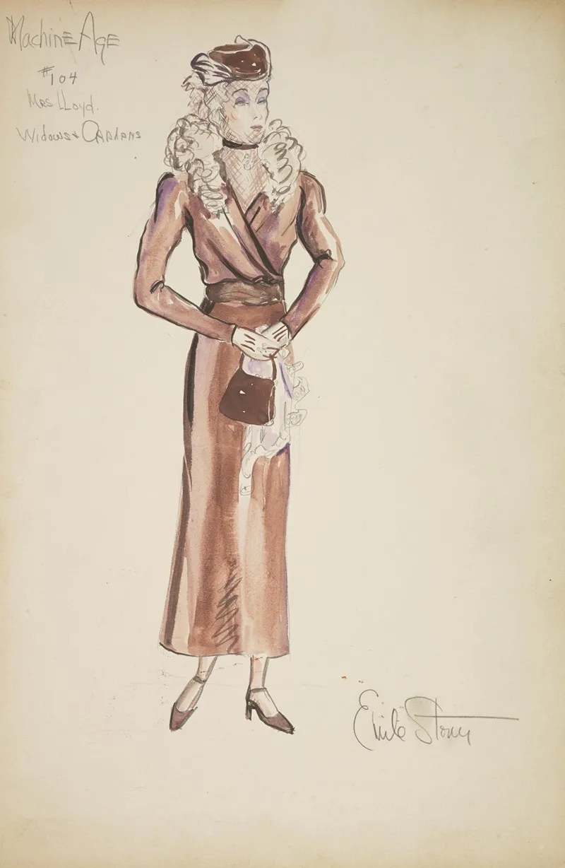 Machine Age Mrs Lloyd by Emile Stoner - Canvas Print