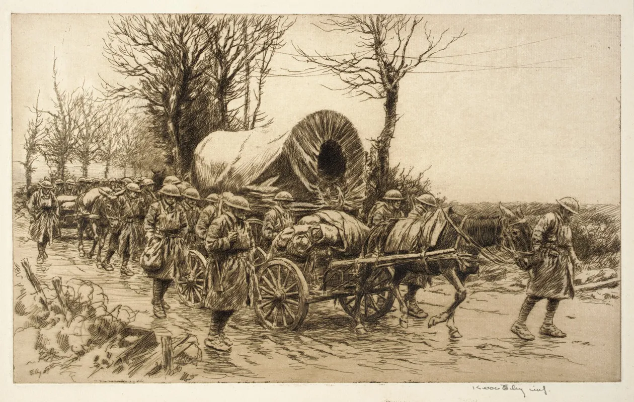 Machine Guns by Kerr Eby - Canvas Print