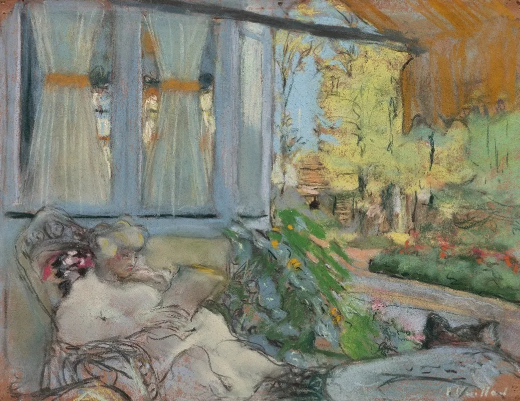 Madame Hessel Lisant Sur La Terasse Du Clos Cezanne