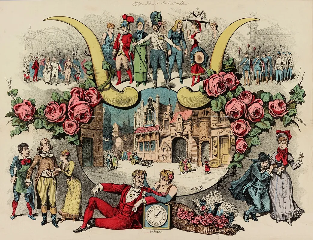 Madame Le Diable by Henri Meyer - Canvas Print