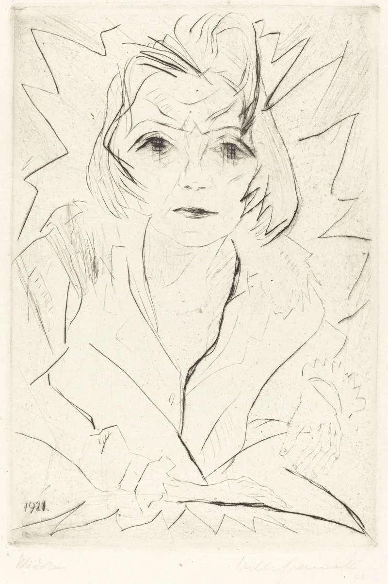 Madchen Girl by Walter Gramatté - Canvas Print