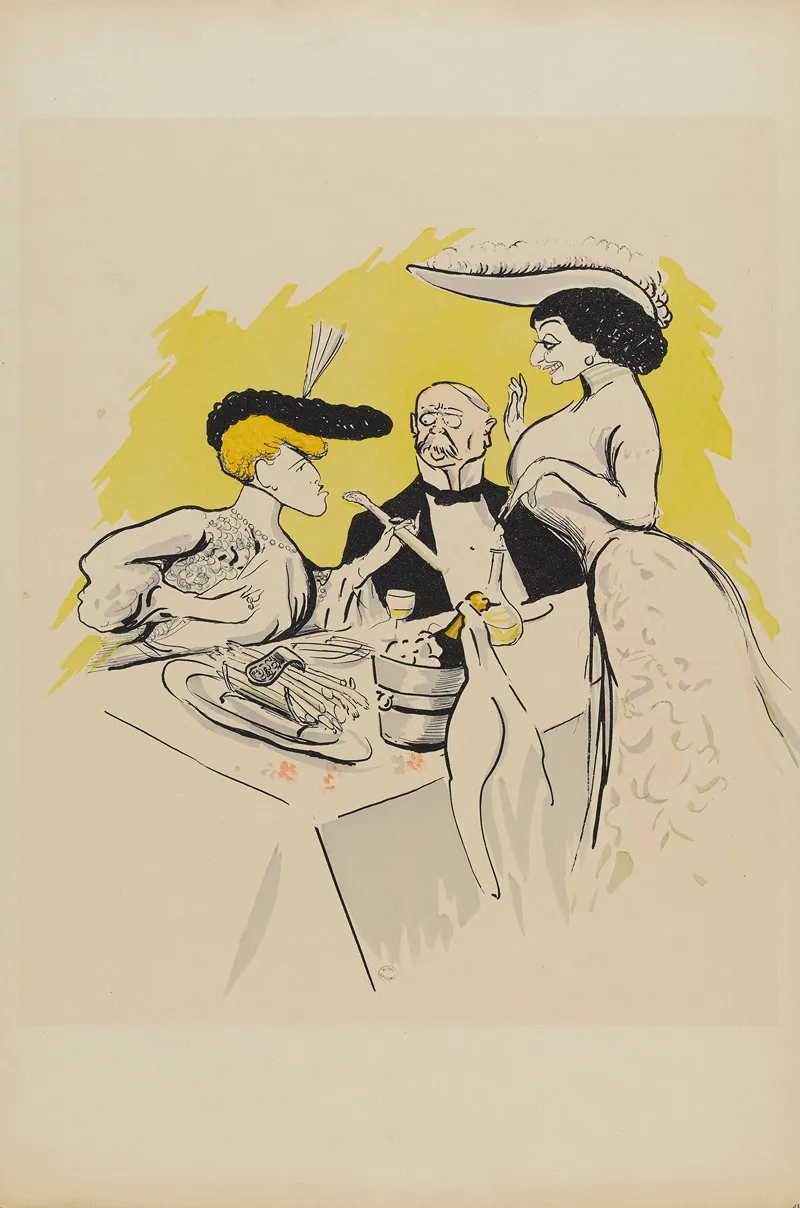 Mademoiselle Jane Darcy Mlle De Frezia Et Un Personnage Masculin