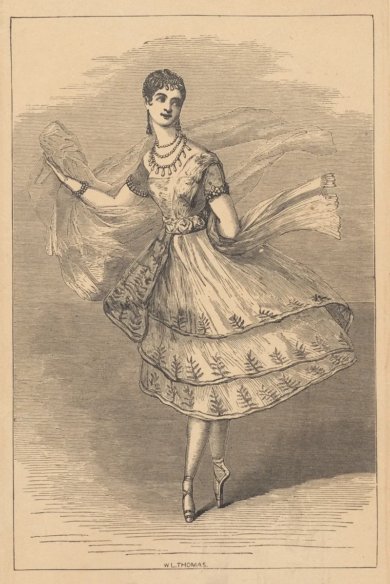 Mademoiselle Taglioni As La Bayadere by Alfred Edward Chalon - Canvas Print