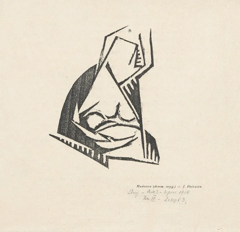 Madonna 34 by Jerzy Hulewicz - Canvas Print