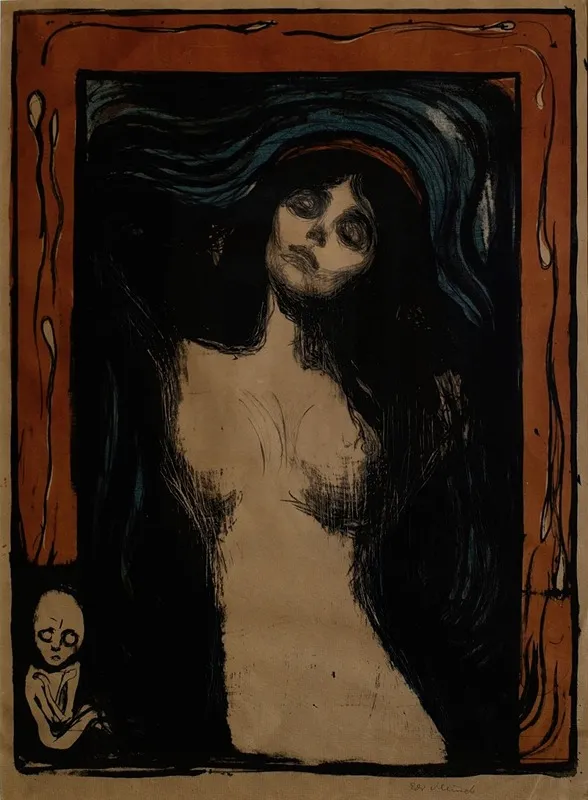 Madonna 7 by Edvard Munch - Canvas Print