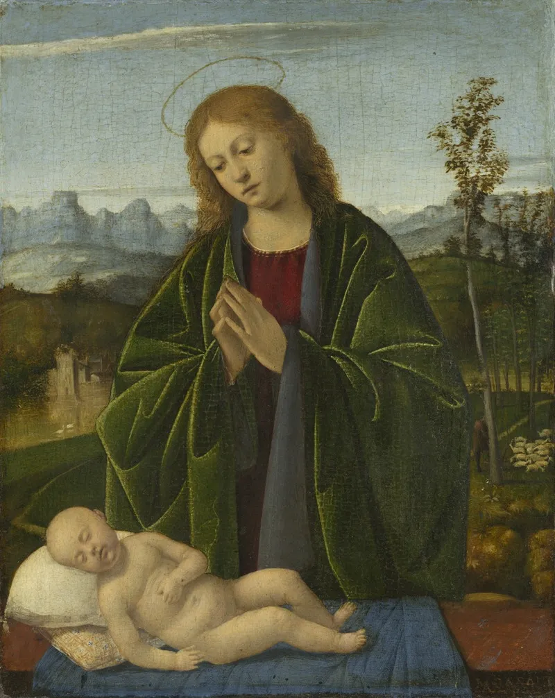 Madonna Adoring The Child