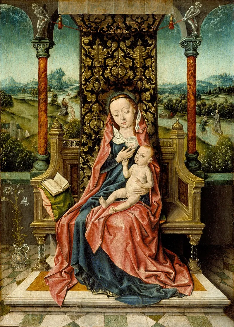 Madonna And Child Enthroned 5