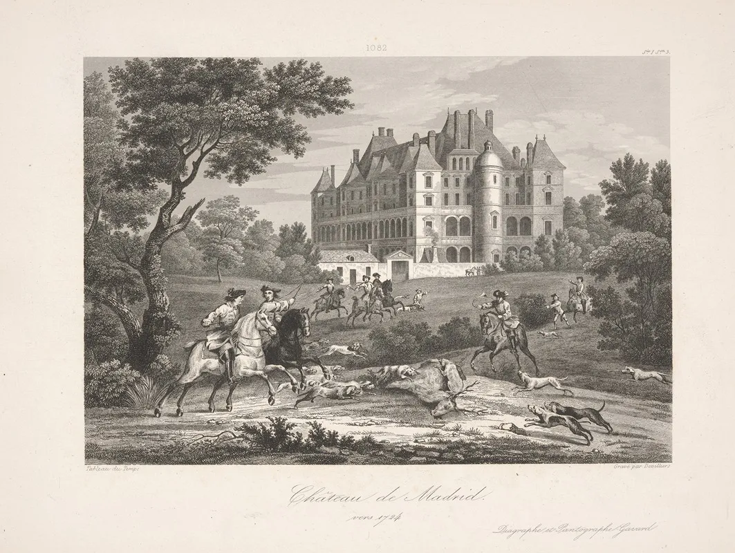 Madrid Chateau Around 1724