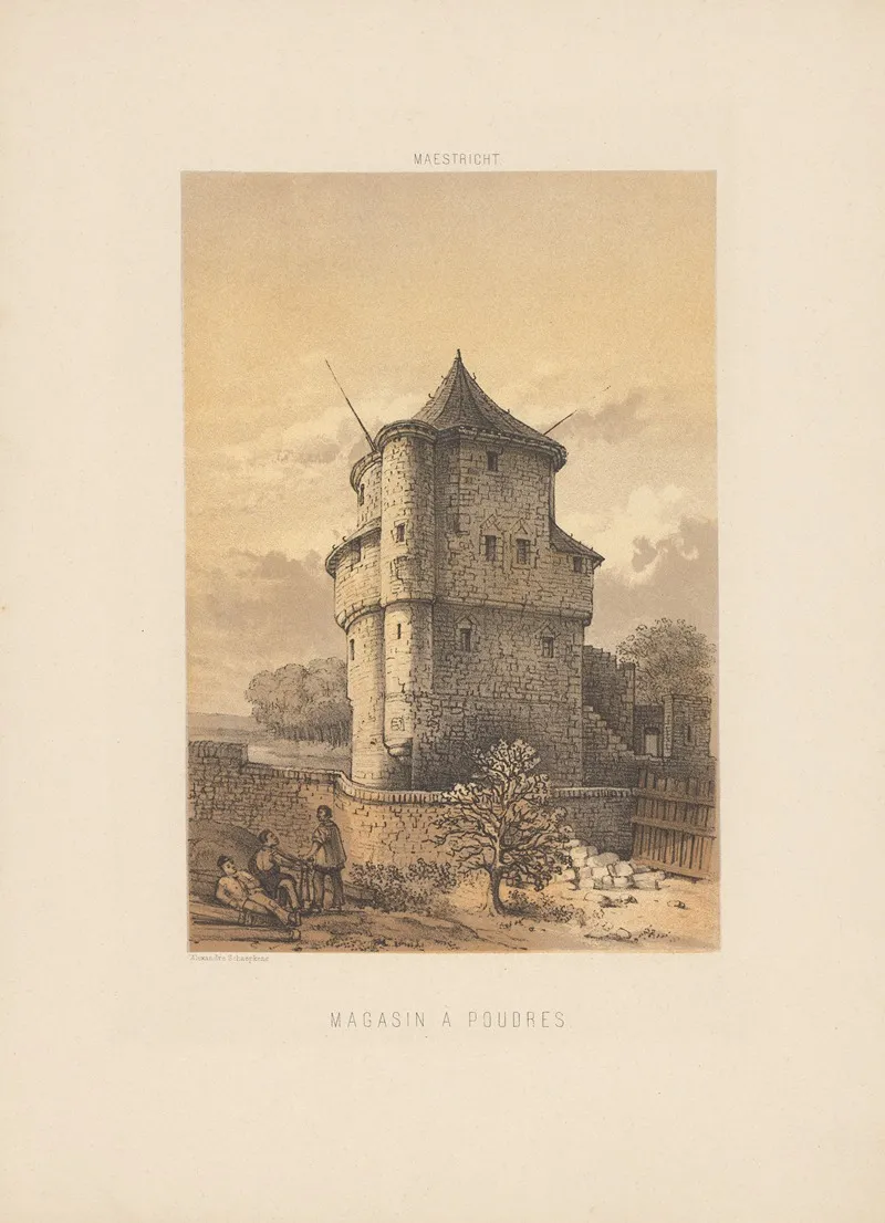 Magasin A Poudres by Alexander Schaepkens - Canvas Print