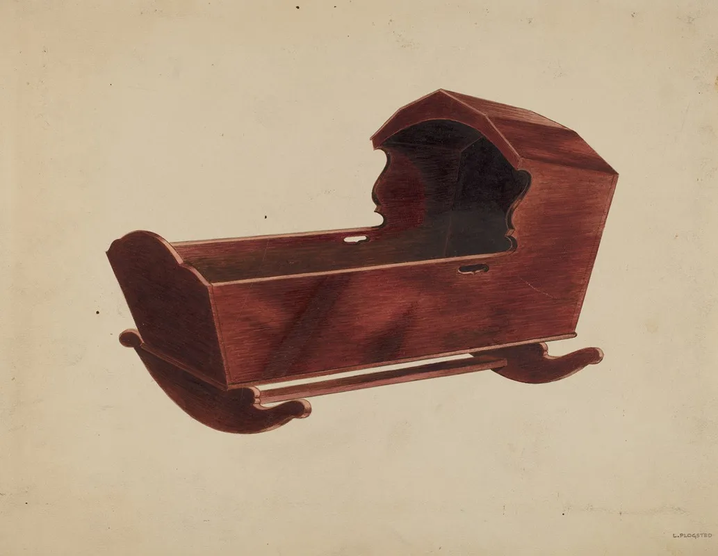 Mahogany Cradle by Louis Plogsted - Canvas Print