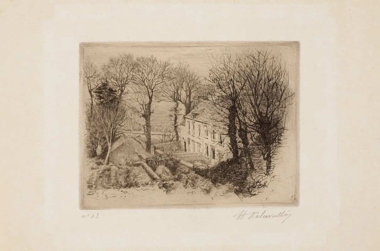 Maison De Pecheurs by Henri Delavallée - Canvas Print