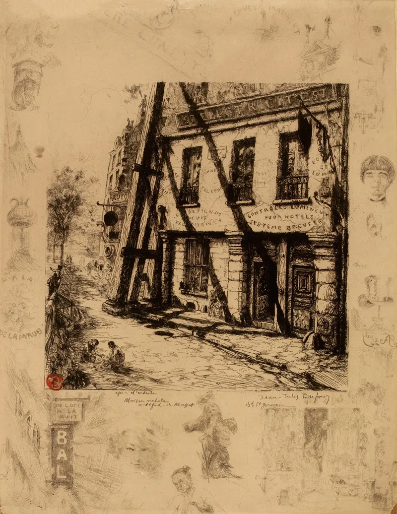 Maison Natale De Musset by Jean-Jules Dufour - Canvas Print