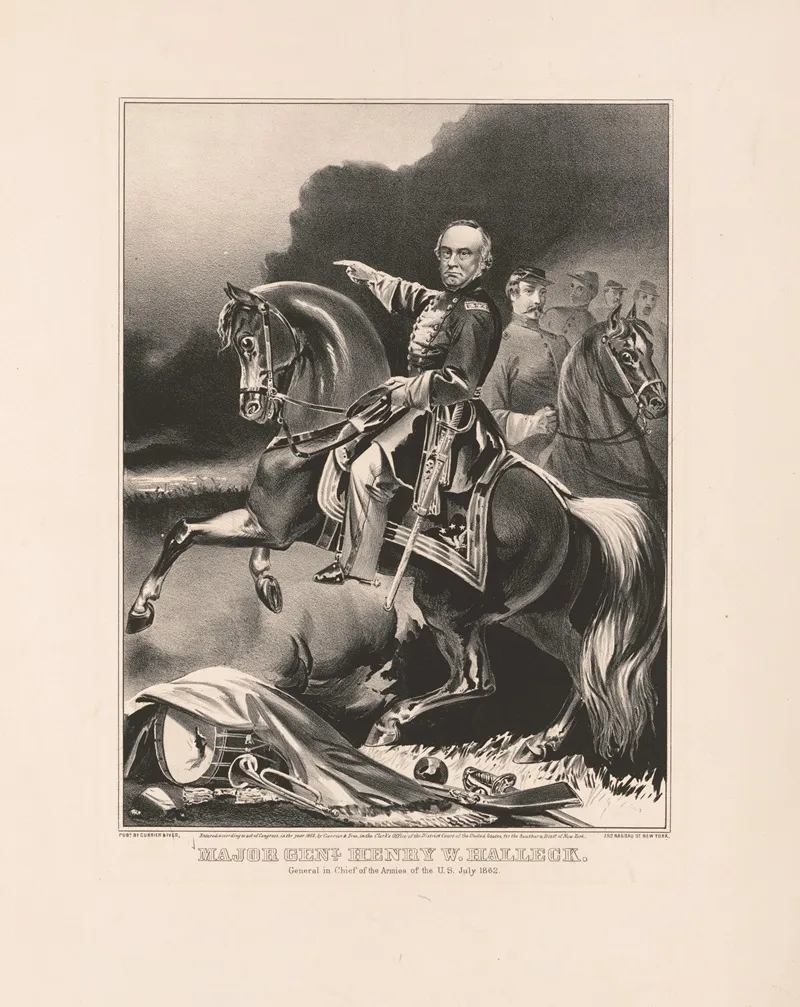 Major General Henry W Halleck General In Chief Of The Armies Of The U S July 1862