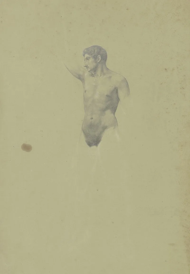 Male Nude 23 by Eugen Eduard Schäffer - Canvas Print