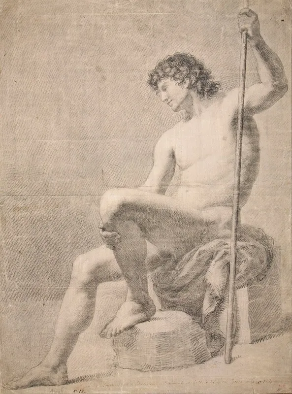 Male Nude Seated 2