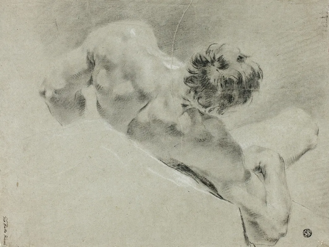 Male Nude Seen From The Back