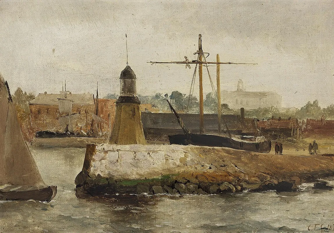Malmo Havn Gravejr by Carl Frederik Sørensen - Canvas Print