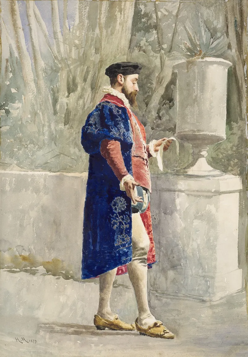 Malvolio by Sir Hubert von Herkomer - Canvas Print