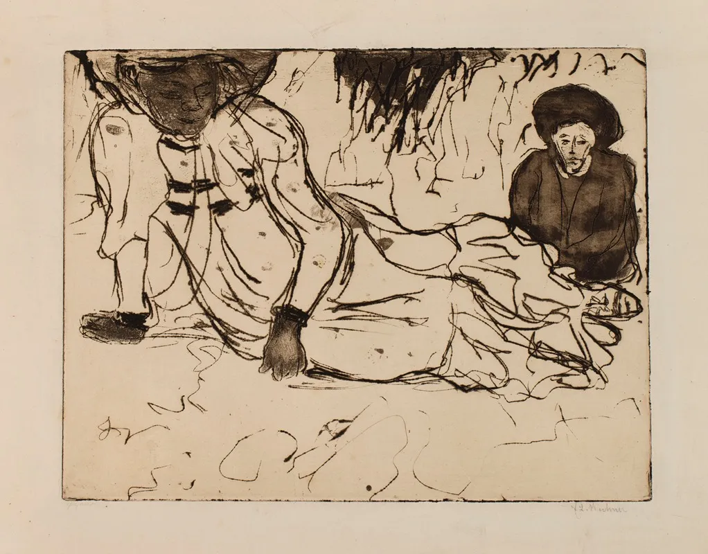 Man And Woman By The Sea