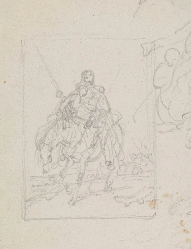 Man And Woman On Horseback