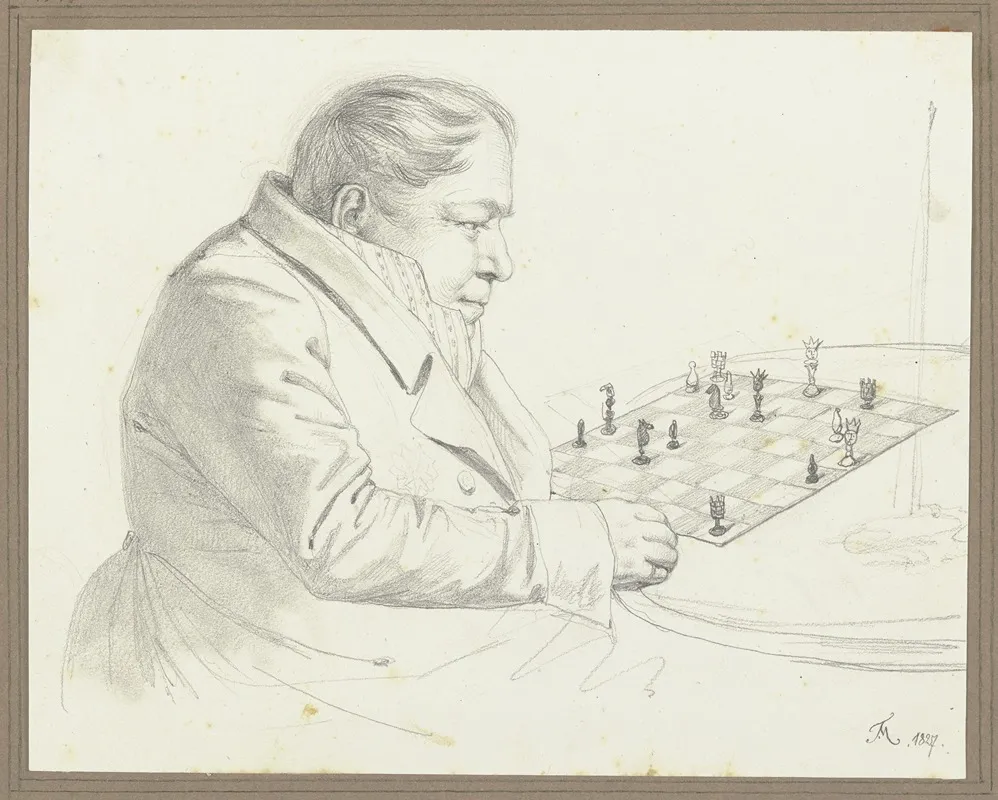 Man At The Chess Board