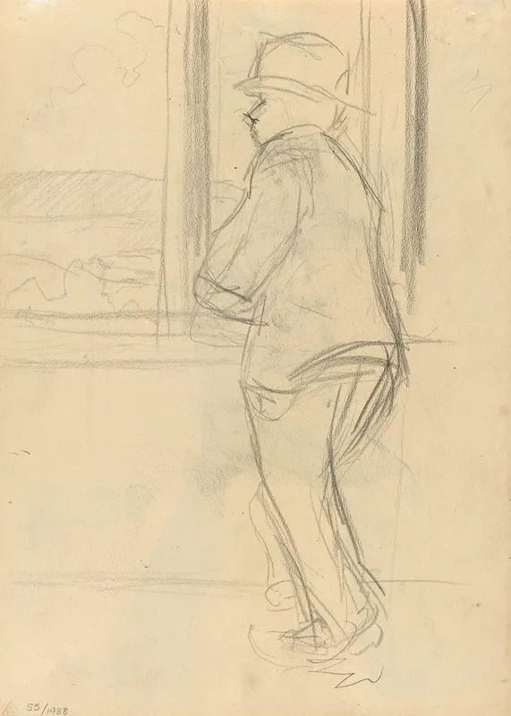 Man By Window