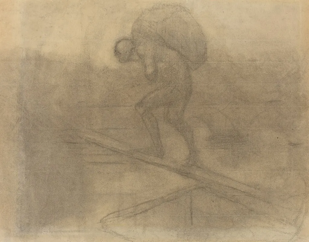 Man Carrying A Sack