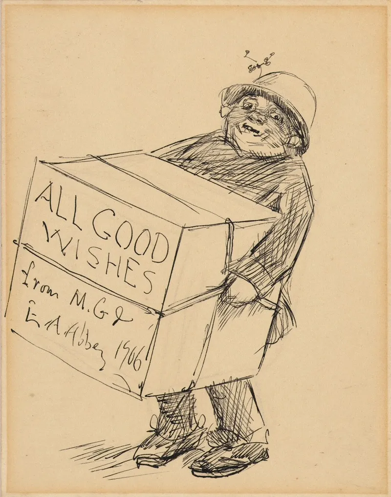 Man Delivering A Holiday Box