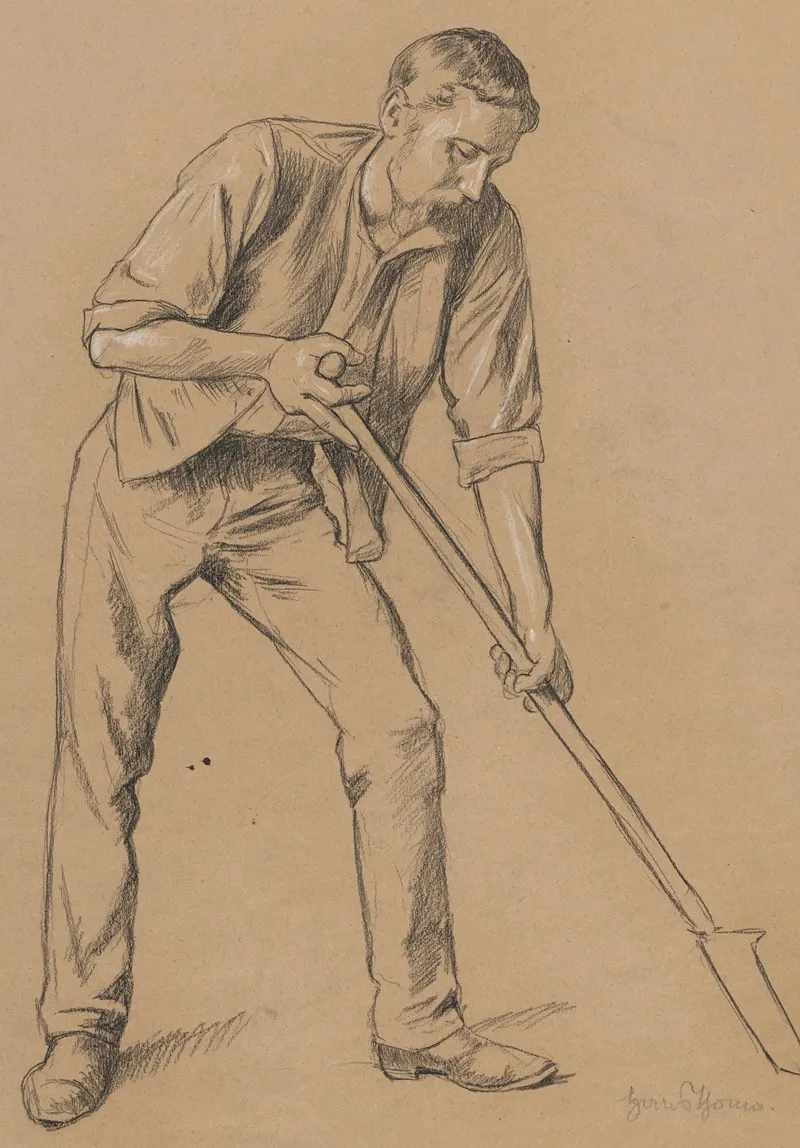 Man Digging With A Spade 2