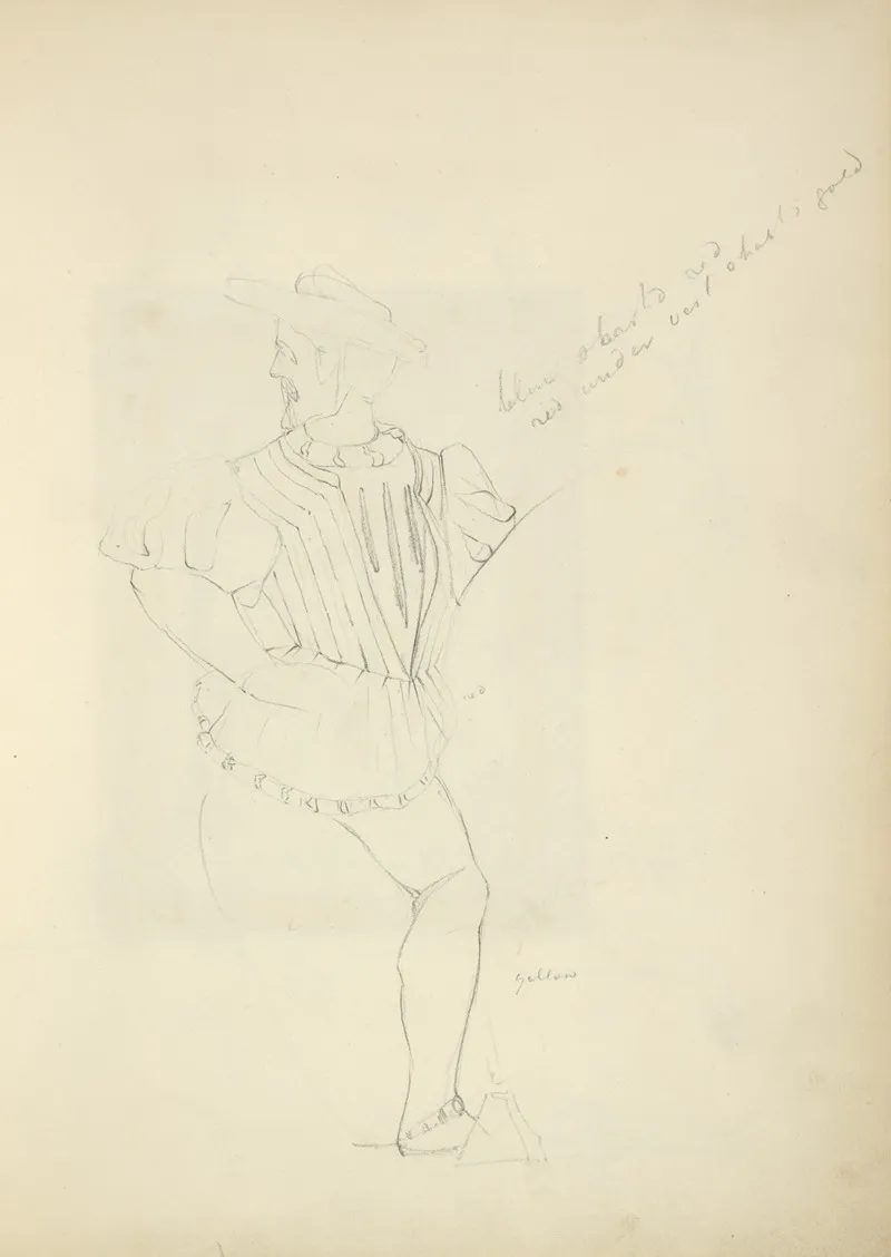 Man In Hat Tunic And Tights