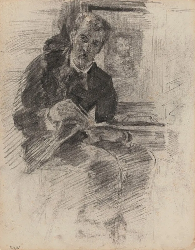 Man Reading by James Ensor - Canvas Print