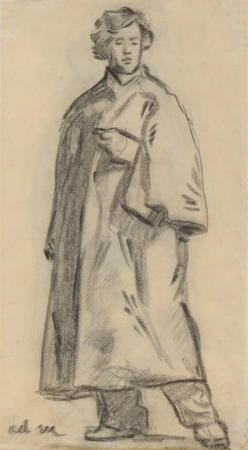 Man Wearing A Cloak Recto