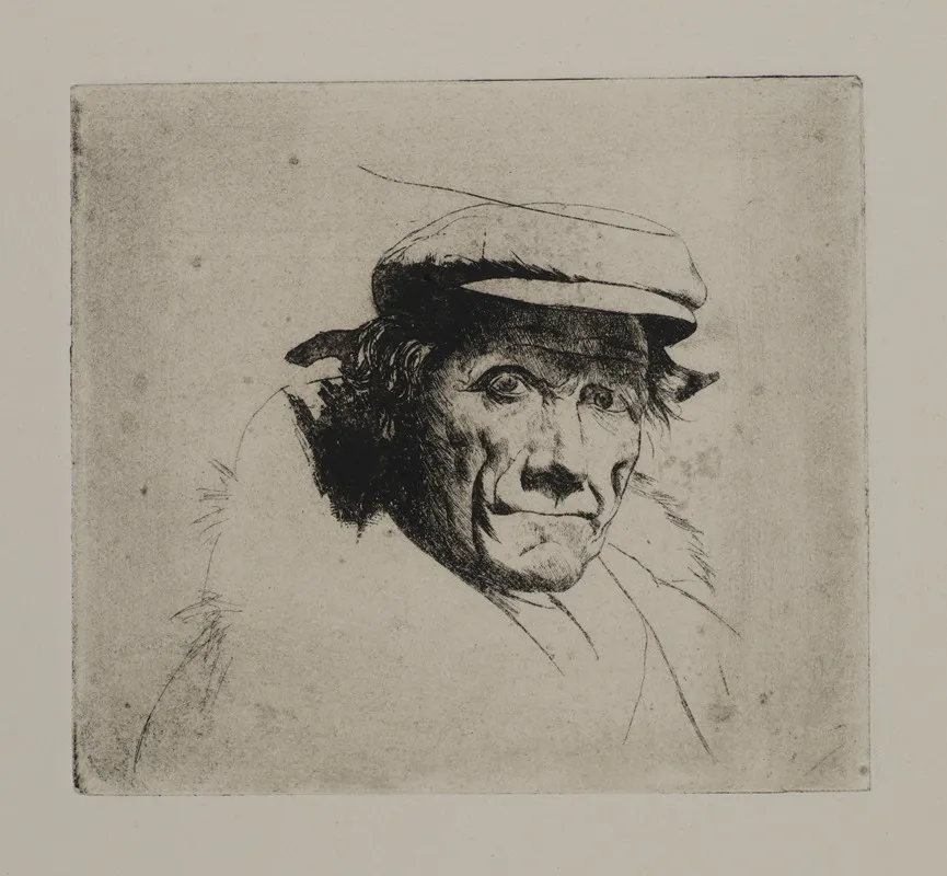 Man With Cap And Fur Collar by Joseph Stella - Canvas Print