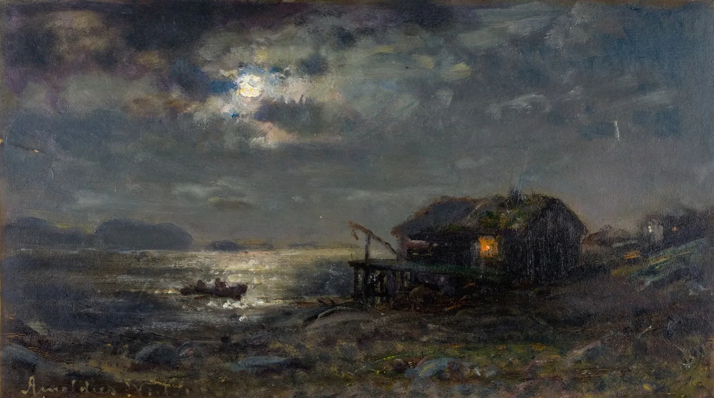 Maneskinn Kinn by Amaldus Nielsen - Canvas Print