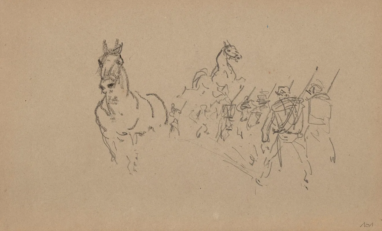 Manoeuvre Militaire Et Etudes De Cheval