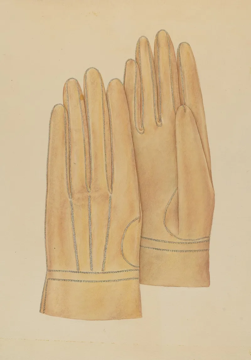 Mans Gloves by Melita Hofmann - Canvas Print