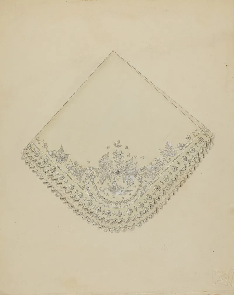 Mans Handkerchief by Sylvia De Zon - Canvas Print