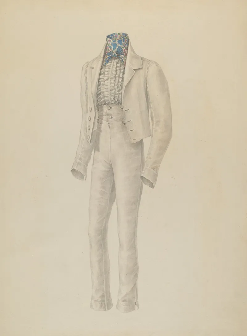 Mans Suit 8 by Henry De Wolfe - Canvas Print