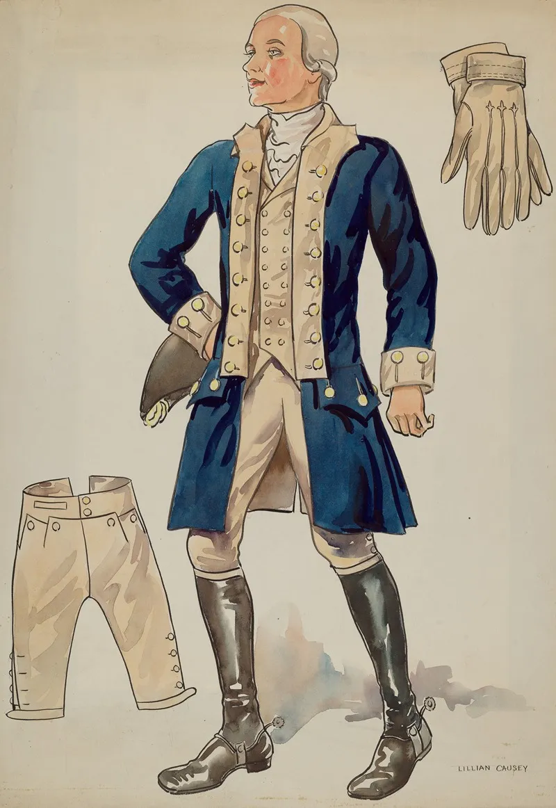 Mans Uniforms by Lillian Causey - Canvas Print
