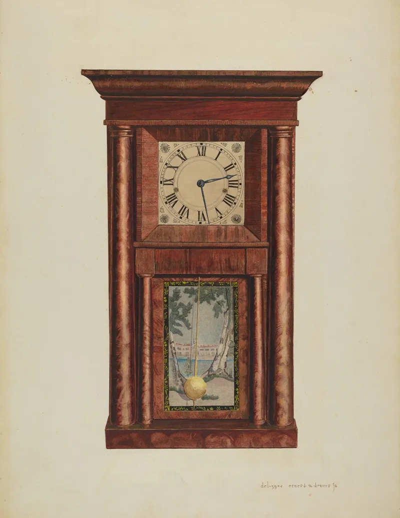 Mantel Clock 2 by Ernest A. Towers, Jr. - Canvas Print