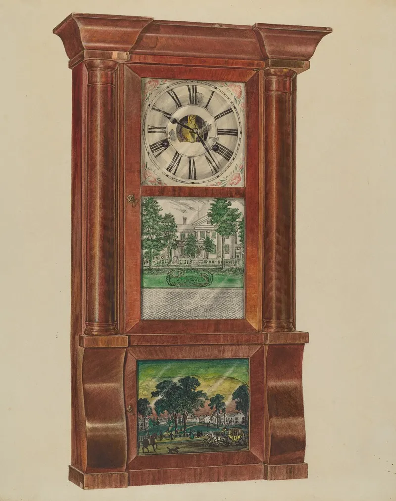 Mantel Clock 4 by Francis Law Durand - Canvas Print