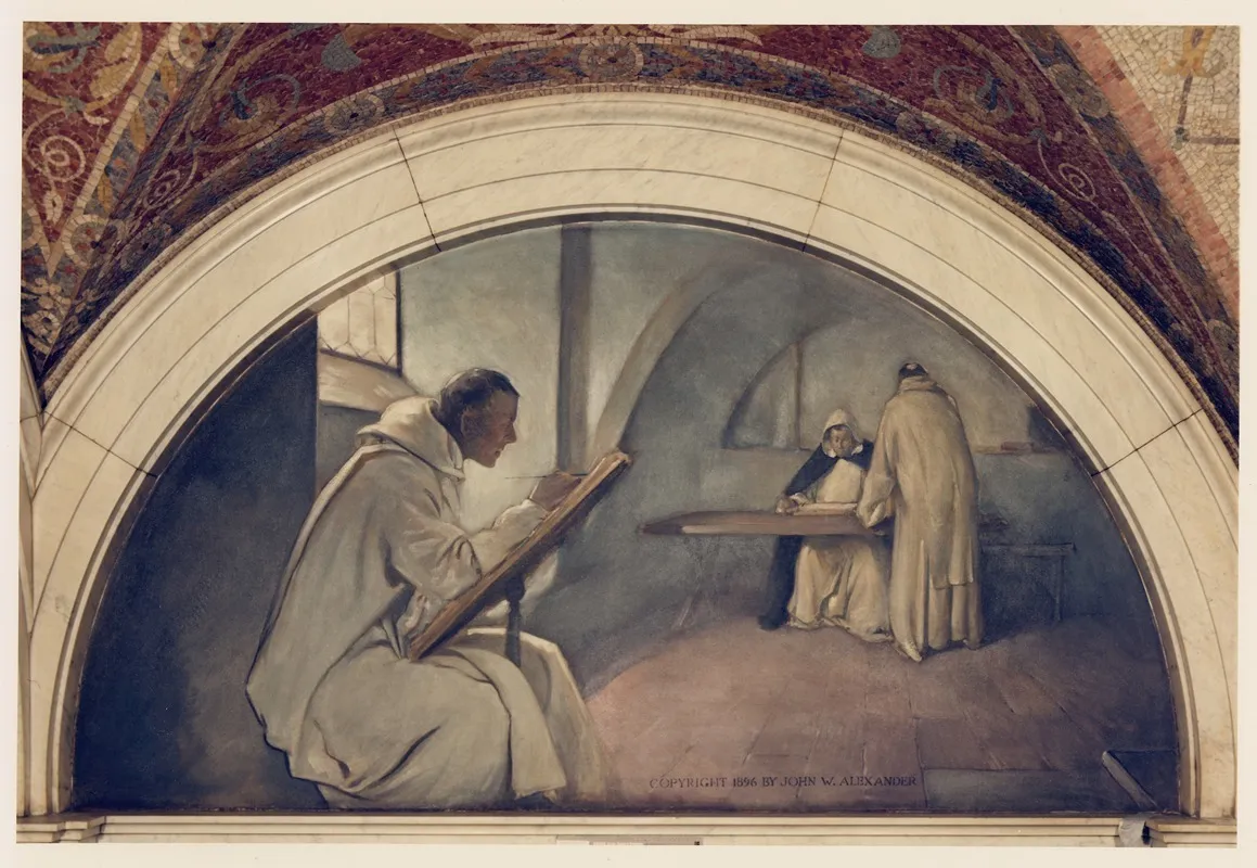 Manuscript Book Mural In Evolution Of The Book Series