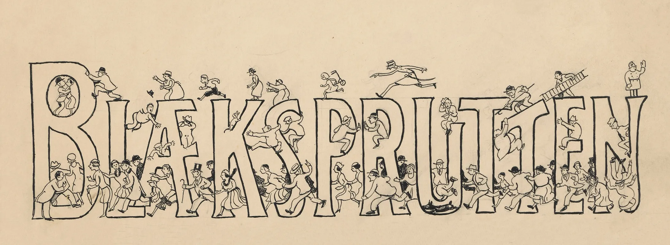 Many People On The Blaeksprutten by Alfred Schmidt - Canvas Print