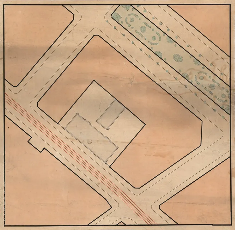 Map Of Den Classenske Legatskole In Vester Voldgade