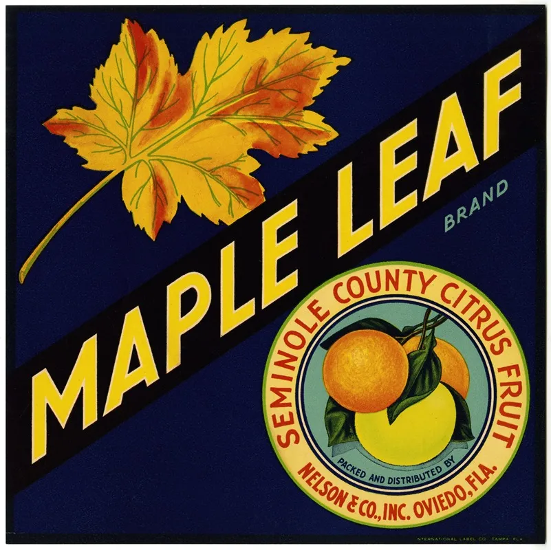 Maple Leaf Brand Citrus Label 2