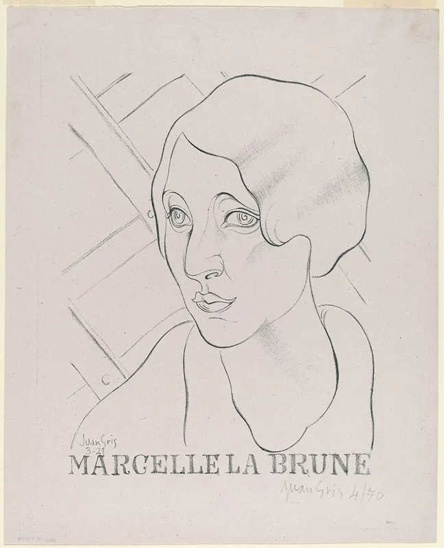 Marcelle La Brune by Juan Gris - Canvas Print