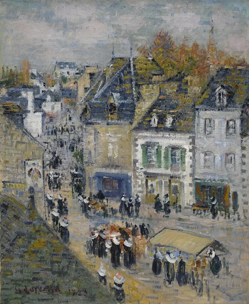 Marche A Pont Aven by Gustave Loiseau - Canvas Print